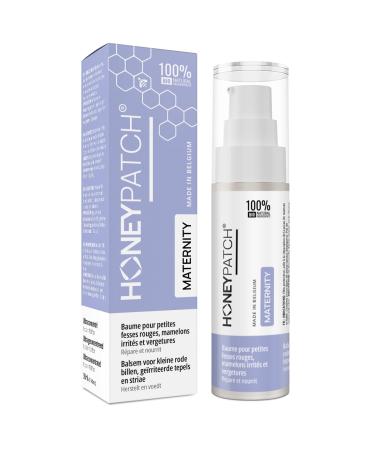 HONEY PATCH - Edible nursing balm for mom and baby - Cracks, irritated nipples and stretch marks - Medical beeswax and organi