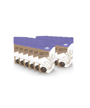 Entosus - dried and roasted grilling taste: garlic 12x 20g crunchy snack grilling sustainable meat substitute insects as protein snack or as a cooking ingredient in Germany bred garlic 12x 20g