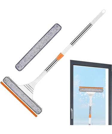 DUDOK Windshield Glass Cleaner Tool Adjustable Length Cleaner Tool Reusable Car Windshield Cleaning Tool Window Glass Scraper for Bathroom Tile White - Buy Online on GoSupps.com