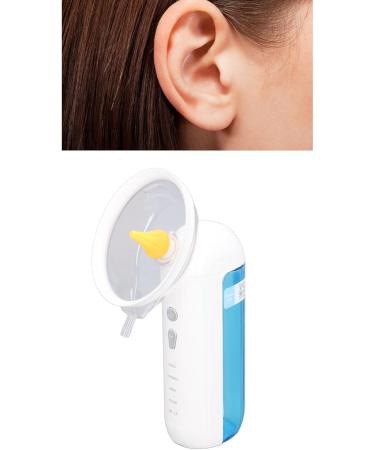 Rechargeable Ear Irrigation Flushing System - Electric Ear Wax Cleaner with 2 Nozzles Low Noise 180ml Capacity - Perfect for Showering (White - Buy Online on GoSupps.com