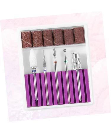 POPETPOP 2 Sets Drill Bits for Nails Nail Art Equipment Nail Bits Nail Polish Tools Manicure Drill Bits Nail Polish Accessories Gel Polish Remover Drill Bit Acrylic Purple Nail Drill 6.5x5.5cmx2pcs Purplex2pcs - Buy Online on GoSupps.com