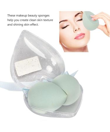 Zetiling Heart Shaped Makeup Sponge - Light Blue 2 Pack | Flawless Skin Texture & Easy Blending - Buy Online on GoSupps.com