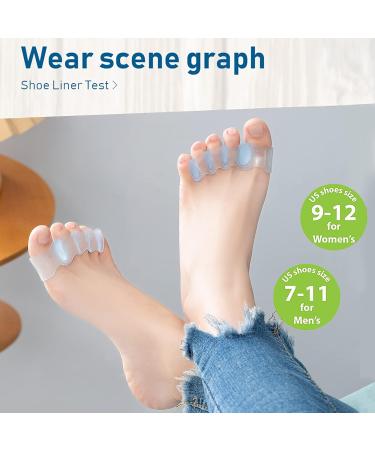 SIQWE 2pcs Toe Separators - Bunion Corrector Toe Spacers for Toe Alignment and Pain Relief - Buy Online on GoSupps.com