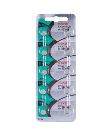 Maxell Watch Battery Button cell SR621SW SR-621SW 364 (Pack of 15)