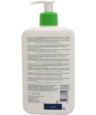 CeraVe - Cr me Lavante Hydratante - Visage & Corps - Nettoie et Hydrate Sans Alt rer la Barri re Cutan e - Aux 3 C ramides Essentiels + Acide Hyaluronique - Peau Normale S che - 473 ml - Buy Online on GoSupps.com