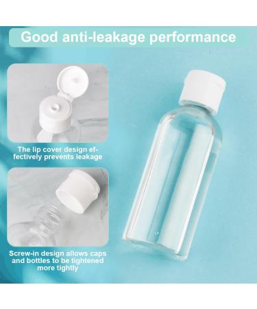 Flintronic 80ml Travel Bottles Set - 6pcs Cosmetic Fillable Bottles with Funnel for Air Travel & Business Trips - Buy Online on GoSupps.com