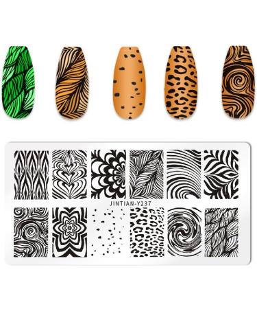 MWoot Nail Stencil Stamp Set - 3PC Geometry Lines & Butterfly Flower Nail Art Plate Kit for Stunning Manicures - Buy Online on GoSupps.com