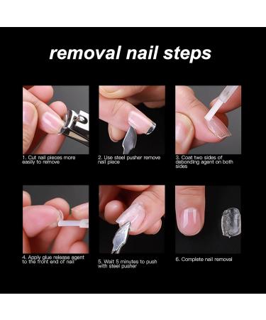 Buy Sonew 500 Pieces Almond-Shaped Acrylic Nail Tips - Clear Artificial Nails for Nail Studios & DIY Art | International Shipping Available - Buy Online on GoSupps.com