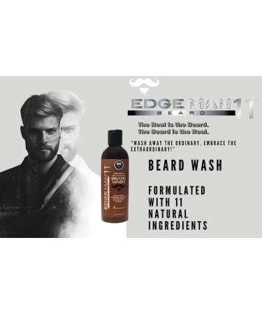 Edga Man 11 Beard Wash 8oz - Premium Men's Beard Care | International Shipping Available - Buy Online on GoSupps.com
