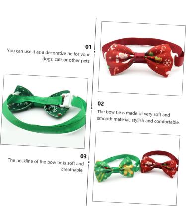 Amosfun 8-Pack Christmas Puppy Costume Accessories | Holiday Dog Collars & Decorations - Buy Online on GoSupps.com