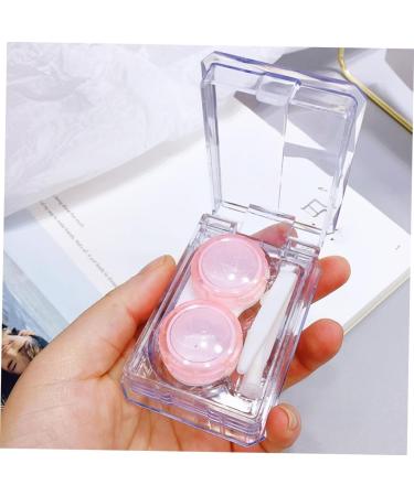 Buy Solustre Mini Container Set for Colored Contact Lenses | 4-Piece Kit with Tweezers Mirror & Cleaning Case - Cute & Convenient! - Buy Online on GoSupps.com