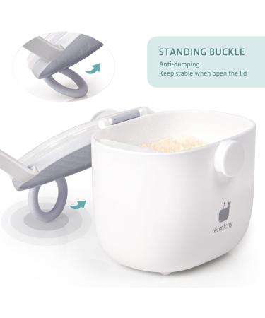 Termichy Milk Powder Dispenser Pot - 250g Grey Formula Dispenser for Baby - Buy Online on GoSupps.com