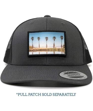 Pull Patch Tactical Hat | Snapback Trucker Cap with Hook & Loop | Charcoal/Black - Buy Online on GoSupps.com