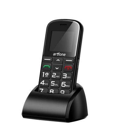 Artfone CS182 Big Button Mobile Phone Senior Unlocked Mobile Phone with Dock and 1400mAh Battery.