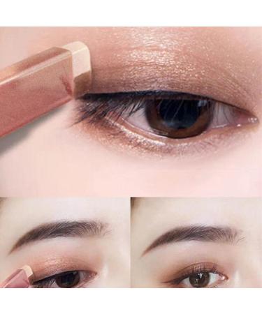 Two Tone Eyeshadow Stick Long Lasting Eyeliner Pen Two Colors in One Matte Glitter Shimmer Eyeshadow Glitter Gradient Eyeshadow Stick 03# earth color - Buy Online on GoSupps.com