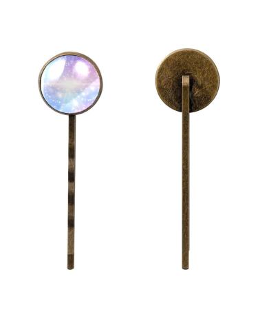 Women Hair Accessories 4PCS Handmade Barrettes Clip Set Bobby hairpin Girls Headwear Blue Purple Stars color8974