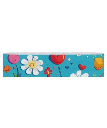 Resistance Bands Exercise Bands White Speech Bubble Printed Elastic Band Leg Bands Resistance Fitness Bands Fabric Resistance Bands