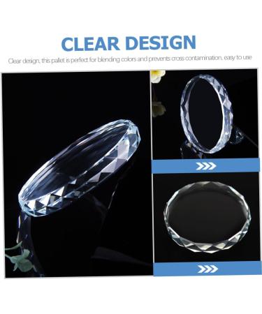  PLAFOPE PLAFOPE 2 Pieces Nail Palette Mini Manicure Palette Nail Art Painting Glass Nail Art Palettes Nail Polish Tray Nail Plate False Eyelashes Crystal Glass - Buy Online on GoSupps.com