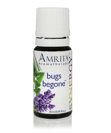 Bugs BeGone Synergy Essential Oil Blend - Size: 10mL (0.34 fl. oz.) Rosemary Peppermint Citronella 0.34 Fl Oz (Pack of 1)