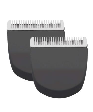 2 Pack Black Professional Peanut Clipper/Trimmer Snap On Replacement Blades #2068-300-Fits Compatible with Professional Peanut Hair Clipper