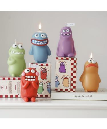 Cute Forest Moss Scented Candle | Natural Soy Wax with Essential Oils | Long Lasting Burn for Relaxation | Fun Gift for Women & Children - Buy Online on GoSupps.com