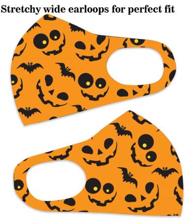 Yliquor 5pc Adult Halloween Mouth Mask for Protection Face and Nose Health Washable Earloop Mask Reusable Washable for Men Women Adults (5 PC H) - Buy Online on GoSupps.com