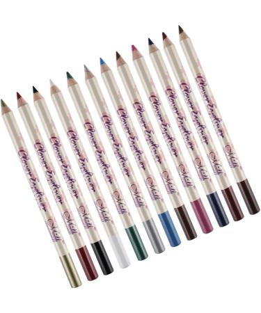 Mipcase 24 Pcs Brown Eye Liner Pencil Black Pencil Eyeliner Pen Lip Liner Eye Shadow Stick Miss Water Proof 1 count (Pack of 1) As Shownx2pcs - Buy Online on GoSupps.com