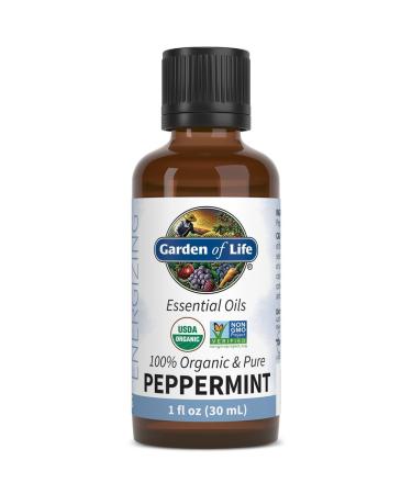 Garden of Life Essential Oil, Peppermint 1 fl oz (30 mL), USDA Organic & Pure, Undiluted & Non-GMO - for Diffuser, Aromatherapy, Meditation - Energizing, Invigorating, Refreshing, Uplifting 1 Fl Oz (Pack of 1) - Buy Online on GoSupps.com
