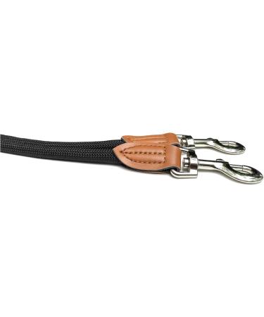 Leitengr n Adjustable Dog Leash for Small Dogs | 3M Length 0.8cm Width Lightweight (200g) with 2 Carabiners | Devon Model - Black - Buy Online on GoSupps.com