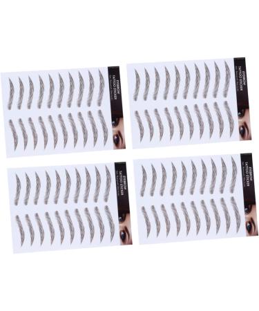 FOMIYES 8 pcs eyebrow stickers makeup false eyebrows cosmetics 6D Hair-Like Eyebrows Stickers 4d - Buy Online on GoSupps.com
