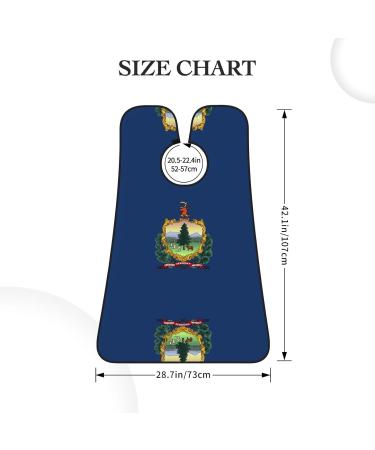 Vermont State Flag Beard Bib Apron - Ultimate Hair Catcher for Men | Black Beard Cape for Shaving & Trimming - Buy Online on GoSupps.com