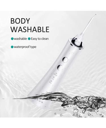 GeRRiT Professional Cordless Water Flosser | Rechargeable Dental Oral Irrigator for Braces Care | 5 Jet Tips 3 Modes IPX7 Waterproof 300ML Tank - Ideal for Travel & Home Use - Buy Online on GoSupps.com