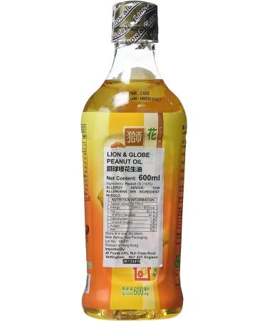 Hong Kong Lion & Globe Peanut Oil (Ideal for Frying Saut ing and Dressings) 600ml (Pack of 2) by CNMART - Buy Online on GoSupps.com