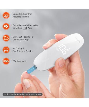 iHealth Gluco Plus Smart Blood Glucose Meter Kit with Wireless Monitor, Lancing Device, Lancets, and Carrying Case - 10 Count - Buy Online on GoSupps.com