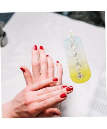 minkissy 1 Set Nail Practice Holder Slate Garden Labels Nail Display Stand Nail Art Organiser Creative Nail Holders Nail Display for Nail Art Nail Stand Storage Box Plastic Gold and Silver - Buy Online on GoSupps.com