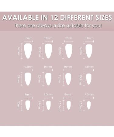 Almond False Nails Short 24Pcs Nude Pink Gradient Press on Nails - French Nail Tips with Nail Glue for Women - Black Flower Design - Buy Online on GoSupps.com