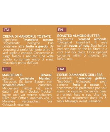 100% Almond Cream 250g - Sugar-Free Gluten-Free Palm Oil-Free | Premium Italian Almonds | High Protein Fruitcream - Buy Online on GoSupps.com