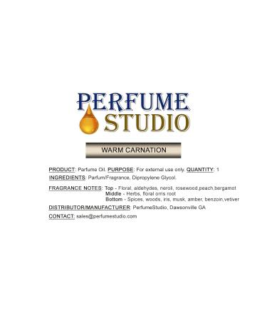 Premium Fragrance Oil Pure Parfum 10ml Roller Bottle (Warm Carnation) - Buy Online on GoSupps.com