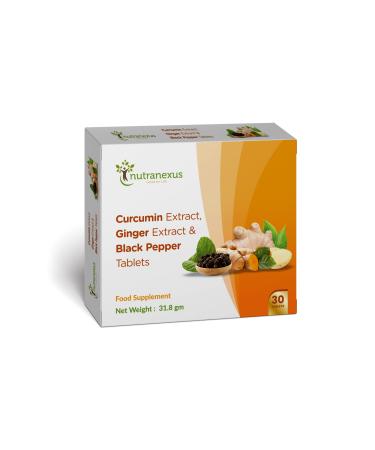 Nutranexus Turmeric Curcumin Ginger & Black Pepper 30 Tablets