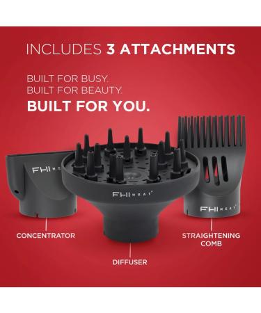 FHI HEAT Platform Nano Lite Pro 1900 Turbo Hair Dryer - Lightweight Ceramic Quick Dry Includes Comb Concentrator & Diffuser - International Shipping Available - Buy Online on GoSupps.com