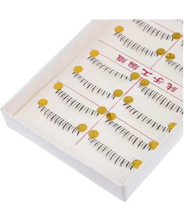 Hatem 20 Pairs Makeup Natural Lower Bottom Black Eyelashes Clear Band - Buy Online on GoSupps.com