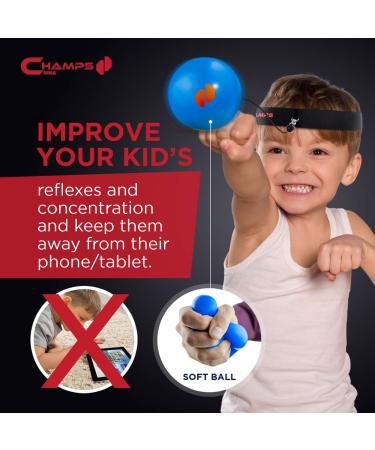 CHAMPS MMA Boxing Reflex Ball - Improve Reaction Speed and Coordination - Training Equipment for Home - MMA and Boxing Gear for Kids - Buy Online on GoSupps.com