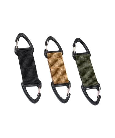 Clispeed 3st Face Mask Hook Hook Outdoor Hooks For Hanging Belting Belting Key holder Hook to hang up the Mask Rucksack buckle Multifunction Accessories 11.5x2.5cm