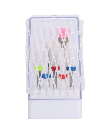 7pcs Electric Nail Drill Set Tungsten Steel Alloy Drill Bits File Grinding Head Set with Storage Box for Manicure