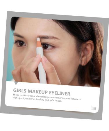 BIUDECO 4pcs White Line Drawing Eyebrow Pencil Eye Liner Pens Eye Makeup Accessory Eyeliner Pencil Ozokerite - Buy Online on GoSupps.com