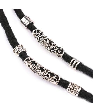Dreadlocks Accessories Hair Jewelry - Pack of 12 Metal Dreadlocks Beads and Rings for DIY Hair Decor - Buy Online on GoSupps.com