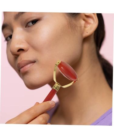 NOLITOY Agate Scraping Board - Facial Massager & Eye Roller Tool Set for Relaxation | 1pc Red 12x7cm - Buy Online on GoSupps.com