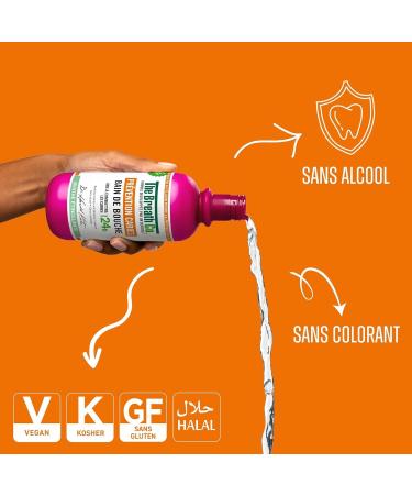The Breath Co. - Bain de Bouche Sans Alcool - Formule d velopp e par un dentiste - Haleine Fra che pendant 12 heures* - Pr vention Caries 500ml + Protection Gencives 500ml (Lot de 2x500 ml) Pr vention Caries&protection Gencives Pack Eco - Buy Online on GoSupps.com