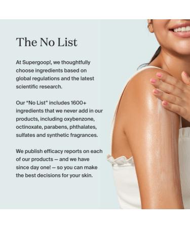 Supergoop! Glowscreen Body SPF 40 PA+++ 3.4 fl oz - Hydrating Body Lotion with Broad Spectrum Sunscreen and Shimmer for Instant Glow - White Stargrass & Coconut Alkanes - Buy Online on GoSupps.com