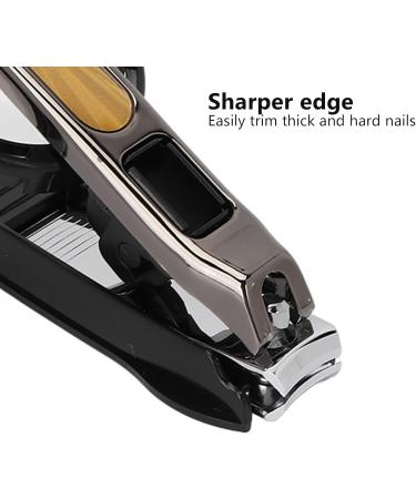 Nail Clippers with Magnifying Glass Large Nail Clippers Magnifier Loupe Set Nail Clipper Heavy Duty Portable Nail Cutter with Removable Magnifying Glass for Seniors(black) - Buy Online on GoSupps.com